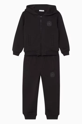 DG Crest Embroidered Sweatpants in Cotton-jersey