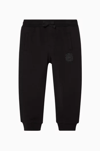 DG Crest Embroidered Sweatpants in Cotton-jersey