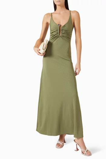 Droplet Crystal Clasp Cami Dress