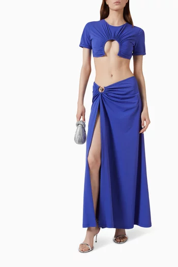 Ruched Orbit Skirt