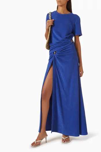 Loop-back Ruched Skirt