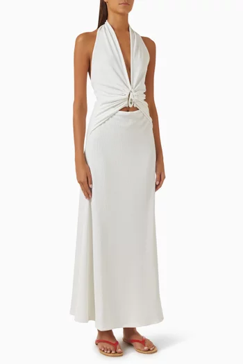 Crystal-pendant Tank Dress
