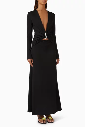 Crystal-pendant Dress