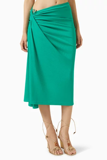 Droplet Crystal Clasp Cascade Skirt
