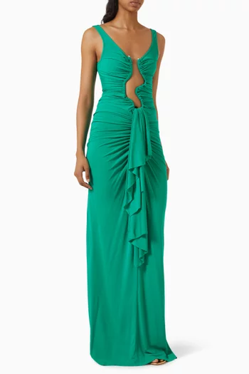 Salacia Jersey Drape Dress