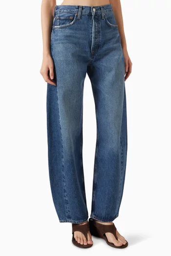 Luna High-rise Taper Jeans in Denim