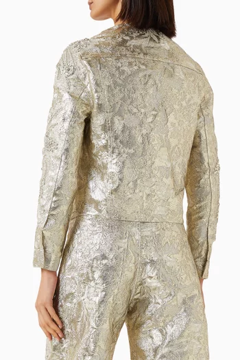 Embellished Jacket in Brocade