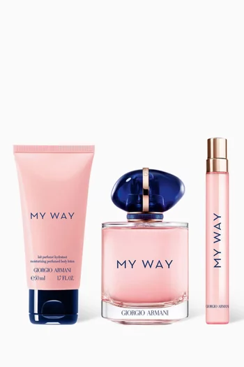 My Way Eau de Parfum 90ml + 10ml + Body Lotion 50ml Spring Gift Set, Value Savings 25%