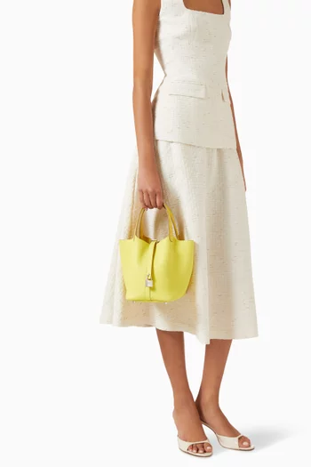 Picotin Lock 18 Bag in Alligator & Clemence Leather
