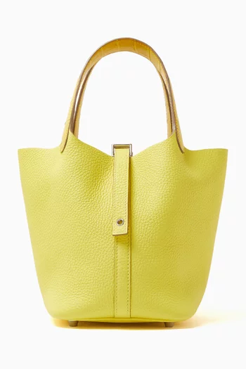 Picotin Lock 18 Bag in Alligator & Clemence Leather