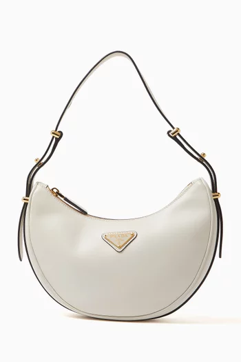Small Arqué Shoulder Bag in Leather