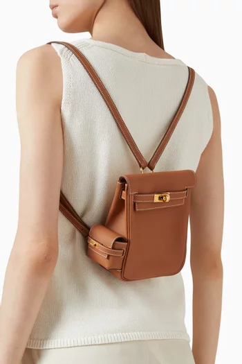 Unused Mini Kelly Jump Backpack in Swift Leather