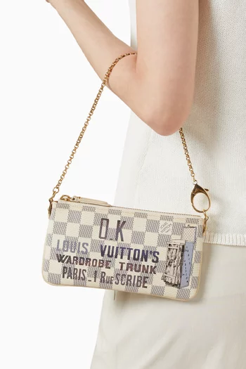 Pochette Milla MM in Damier Azur Canvas