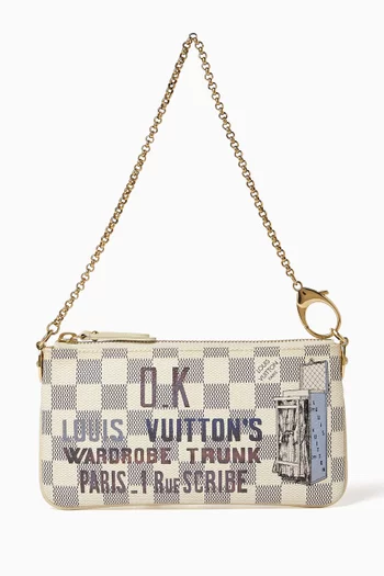 Pochette Milla MM in Damier Azur Canvas