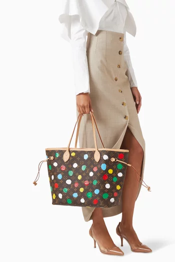 x Yayoi Kusama Unused Neverfull MM Bag in Monogram Canvas