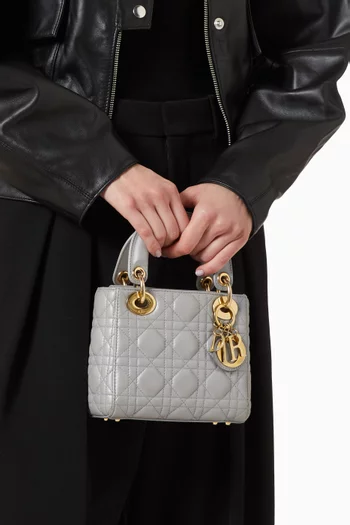 Mini Lady Dior Tote in Cannage Patent Leather