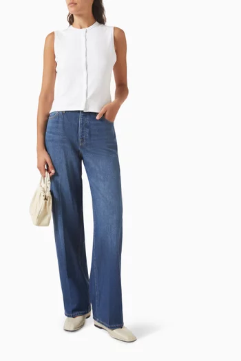 Weightless High Wide Jeans in Denim
