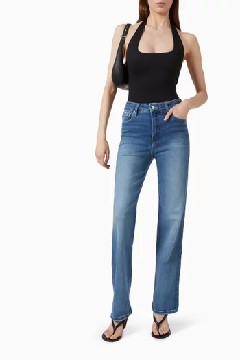 Soft Tech Good Straight-leg Jeans in Denim