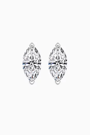 Junior Marquise Diamond Studs