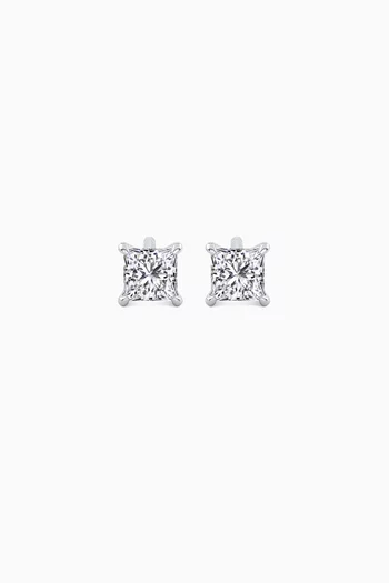 Mini Princess Diamond Studs