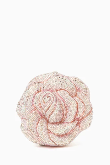 English Rose Crystal Clutch Bag