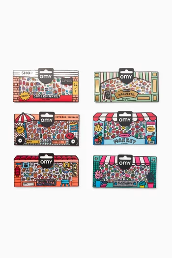 6-piece Boutique Assorted Stickers