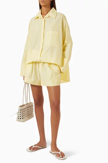 Lonia Striped Shorts in Cotton