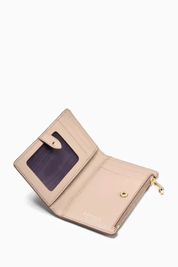 Mayfair® Coin & Card Wallet in Patent Croc-embossed Leather