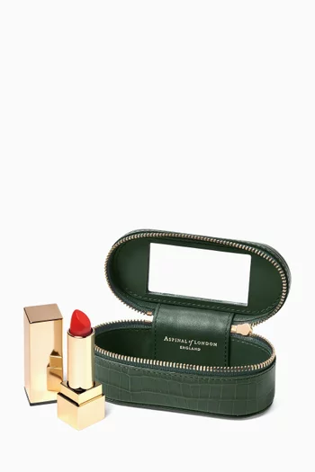Tidy All Case in Croc-embossed Leather