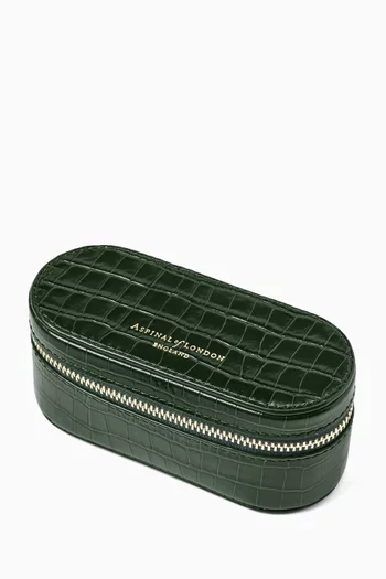 Tidy All Case in Croc-embossed Leather