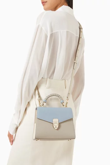 Midi Mayfair® 2 Top Handle Bag in Pebbled Leather