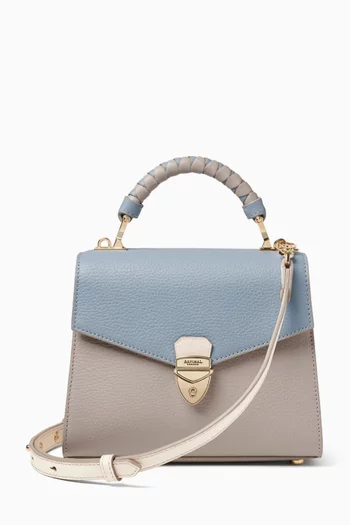 Midi Mayfair® 2 Top Handle Bag in Pebbled Leather