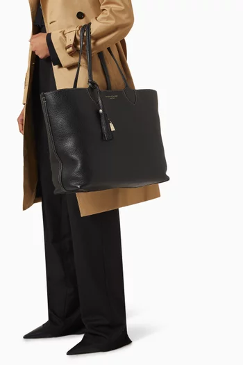 Large Hudson Tote Bag in Pebbled Leather