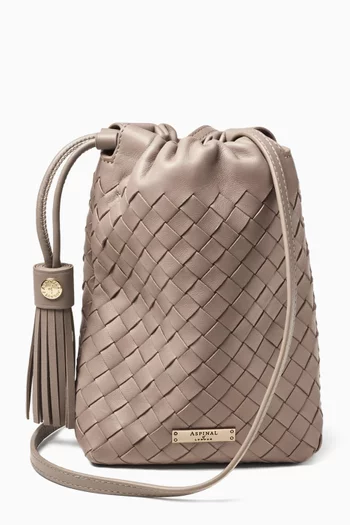 Small Soho Crossbody Pouch in Woven Leather