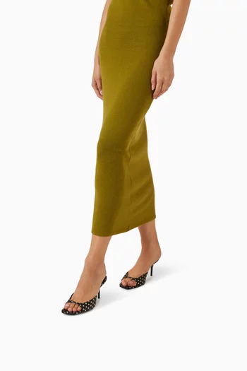 Clementine 75 Mule Sandals in Satin