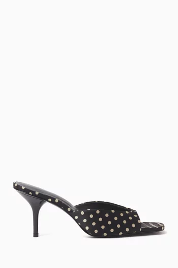 Clementine 75 Mule Sandals in Satin