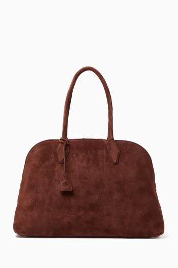 Oversized Seraphine Tote Bag in Suede
