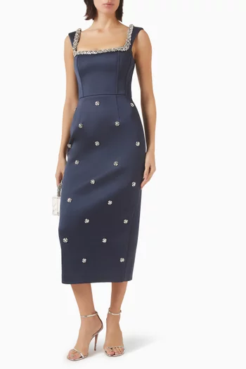 Ayla Embellished Midi Dress
