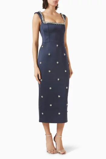 Ayla Embellished Midi Dress