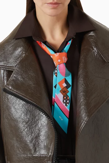 Printed Petite Scarf in Silk