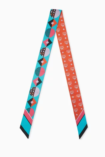 Printed Petite Scarf in Silk