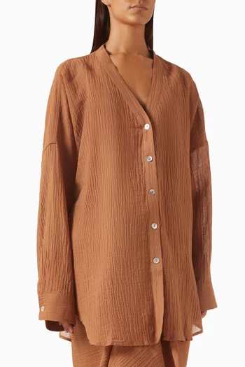 Barcelona Tunic in Crinkle Linen
