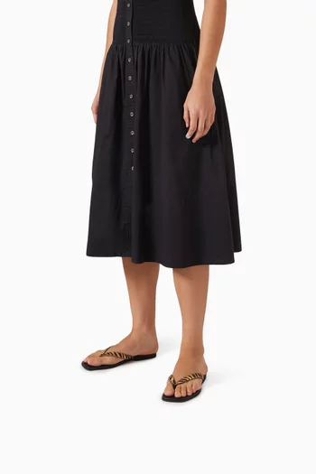 Clea Flip-flop Sandals in Calf Hair