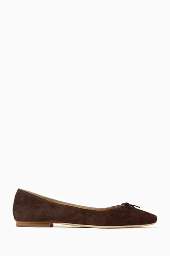 Cailey Ballerina Flats in Suede