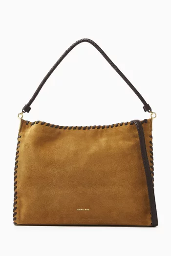 Small Whipstitch Vida Bag in Suede