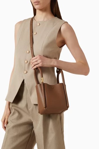 Small Lotus 14 Top Handle Bag in Leather