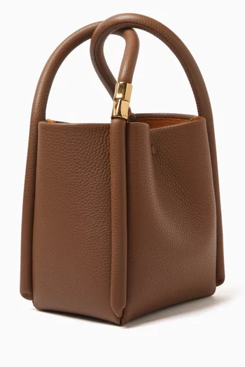 Small Lotus 14 Top Handle Bag in Leather