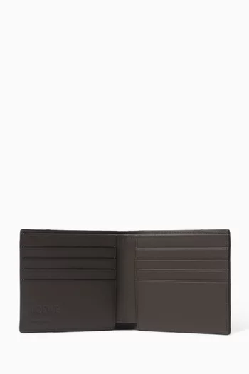 Puzzle Edge Bifold Coin Wallet in Leather
