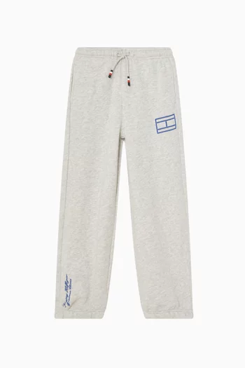 Outline Flag Sweatpants in Cotton