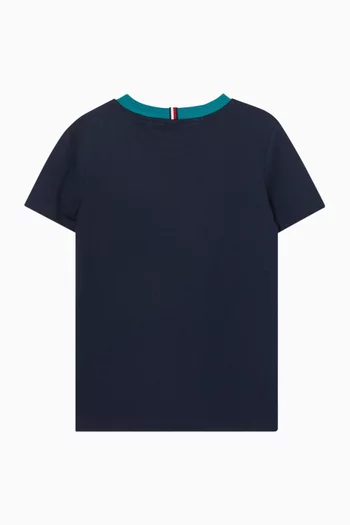 Crest Logo T-shirt in Cotton Jersey